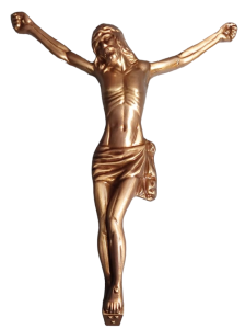 Pasyjka nagrobna 15 cm na pomnik  (brąz)