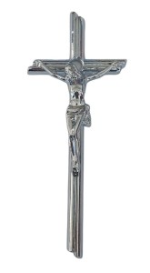 Krzyż nagrobny - na pomnik 20 cm (chrom) KM20