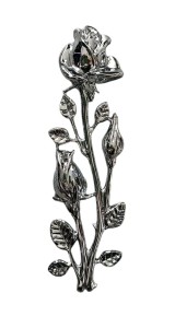 Róża nagrobna - na pomnik 22 cm chrom