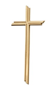 Krzyż nagrobny - na pomnik 50 cm jasne złoto