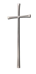 Krzyż nagrobny - na pomnik 50 cm bez pasyjki (aluminium)