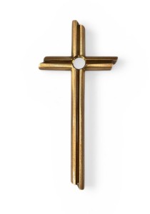 Krzyż nagrobny na pomnik 14 cm (brąz)