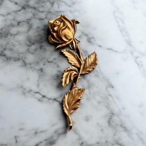 Róża nagrobna - na pomnik 30 cm lewa (brąz)