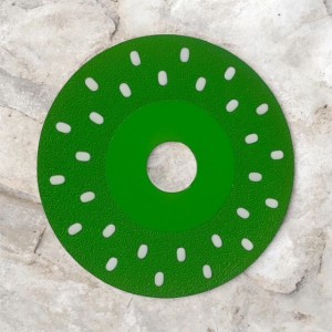 Tarcza  z nasypem galwanicznym  115 mm GLASS   