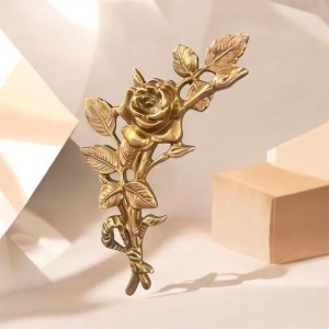 Róża nagrobna - brąz 18 cm prawa